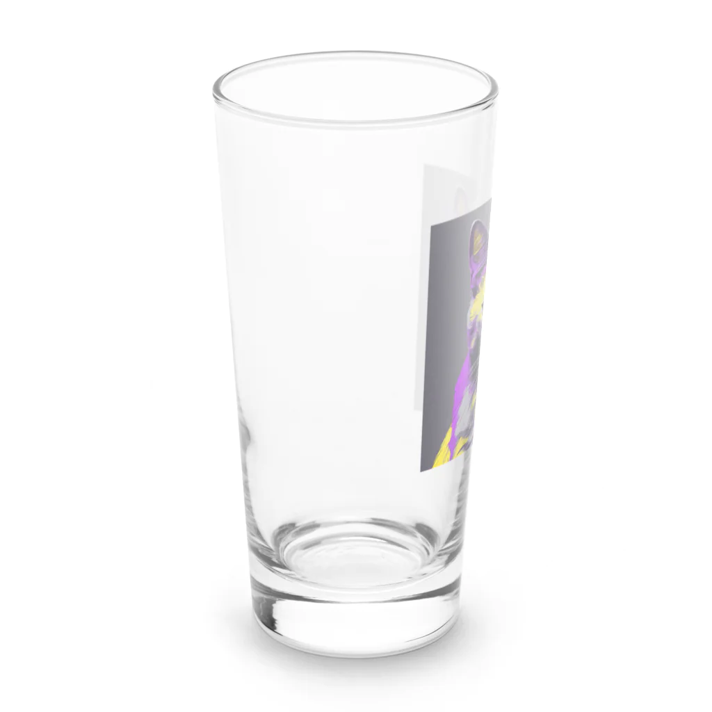 ながさわショップのnight cat Long Sized Water Glass :left