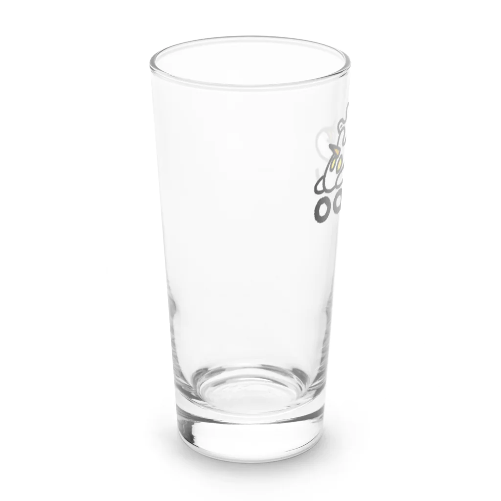 清く正しく美しくsuzuri支店のたれオオオバナ Long Sized Water Glass :left