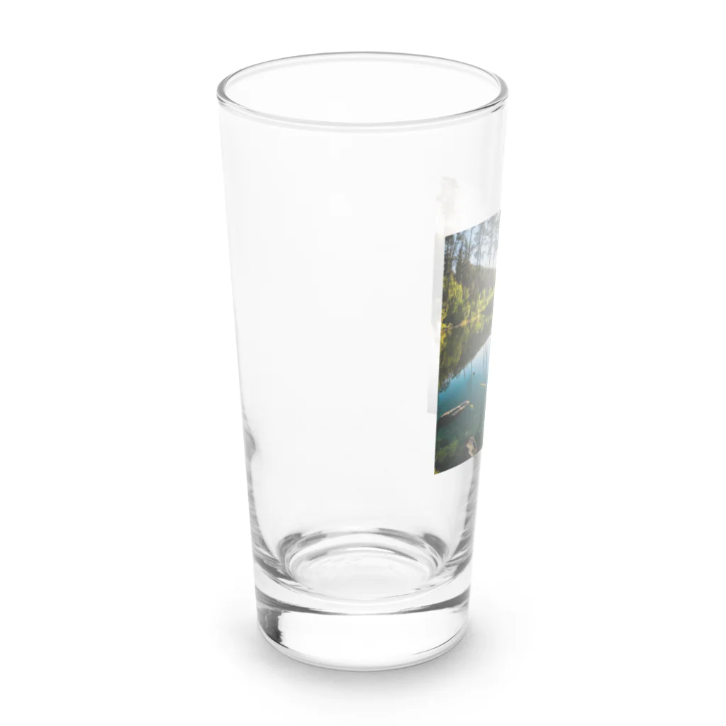 No Fishing No Life のここで釣りをさせて下さい! Long Sized Water Glass :left