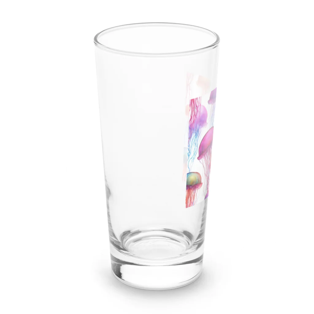 海飛ぶペンギンのインテリア風クラゲグッズ Long Sized Water Glass :left