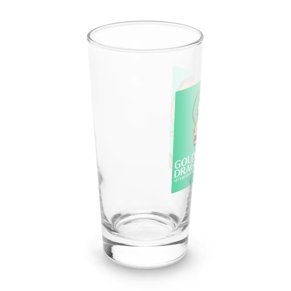 kazu_gの幸せの金龍さん（緑） Long Sized Water Glass :left