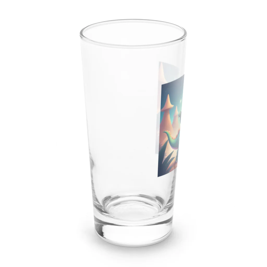 nvnの恐竜のダンス Long Sized Water Glass :left