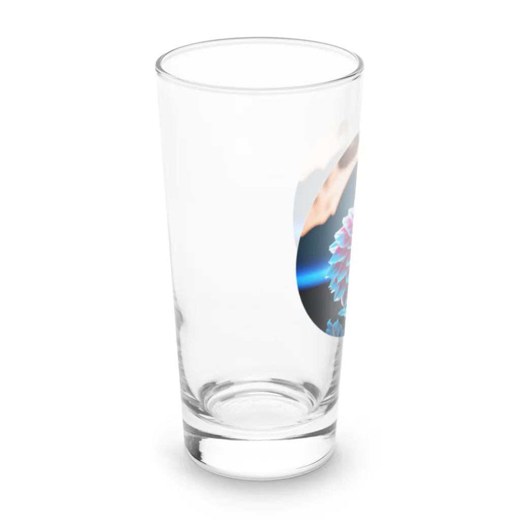 RetrowaveFlowerのRetrowaveFlower-ダリア- Long Sized Water Glass :left