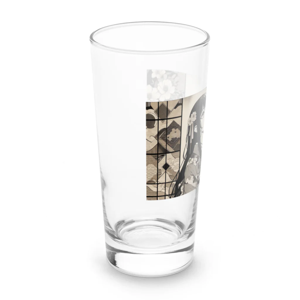 みそきなこ屋の和風美人4 Long Sized Water Glass :left