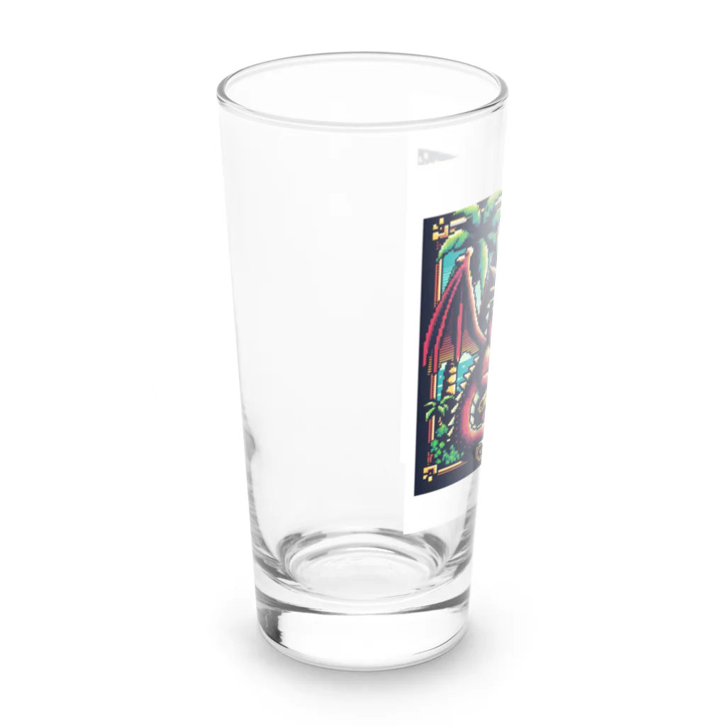 Pixel Questのピクセルクエスト・ドレイコ Long Sized Water Glass :left