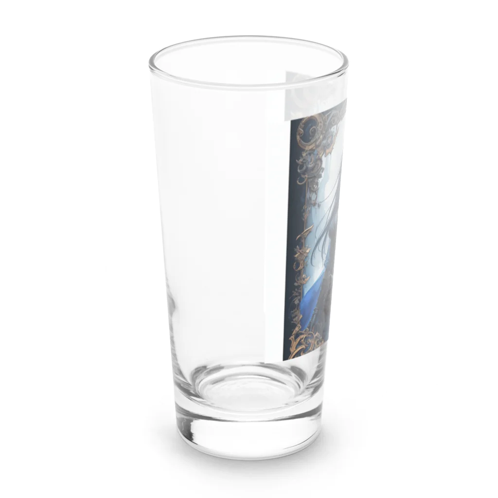 ZZRR12の「狐魔女の蒼き炎」 ： "The Azure Flames of the Fox Witch" Long Sized Water Glass :left