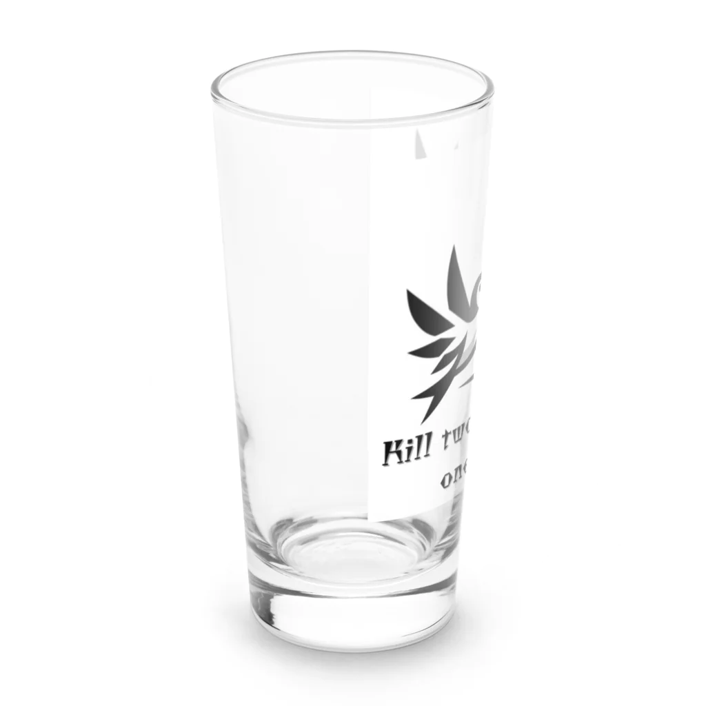 &AIの一石二鳥(Kill two birds with one stone) Long Sized Water Glass :left