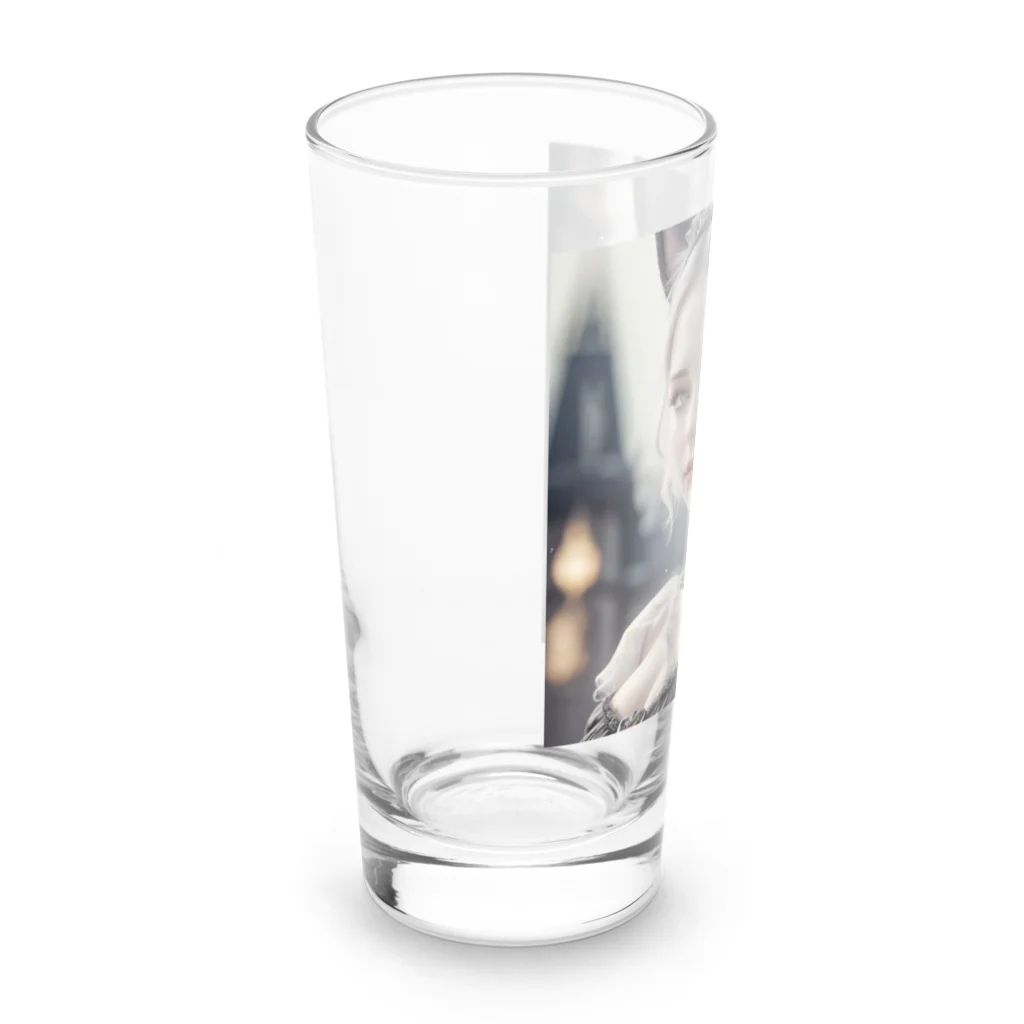 ZZRR12の「猫耳の魔女の叡智と冒険」 ： "The Wisdom and Adventure of the Cat-Eared Witch" Long Sized Water Glass :left