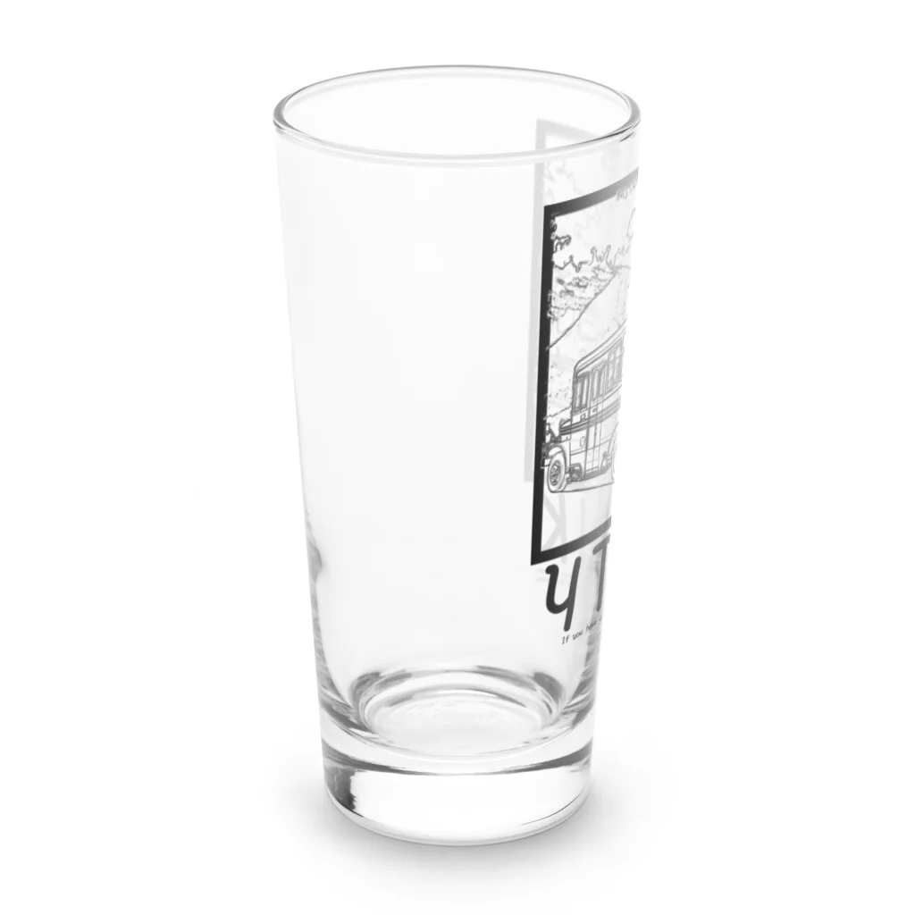 YUTANEKO公式ショップのゆたねこ　ボンネットバス Long Sized Water Glass :left