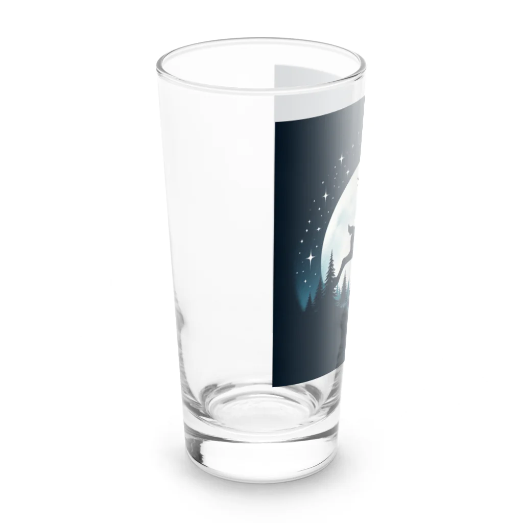 niko&PANDA shopの自由なトナカイ Long Sized Water Glass :left