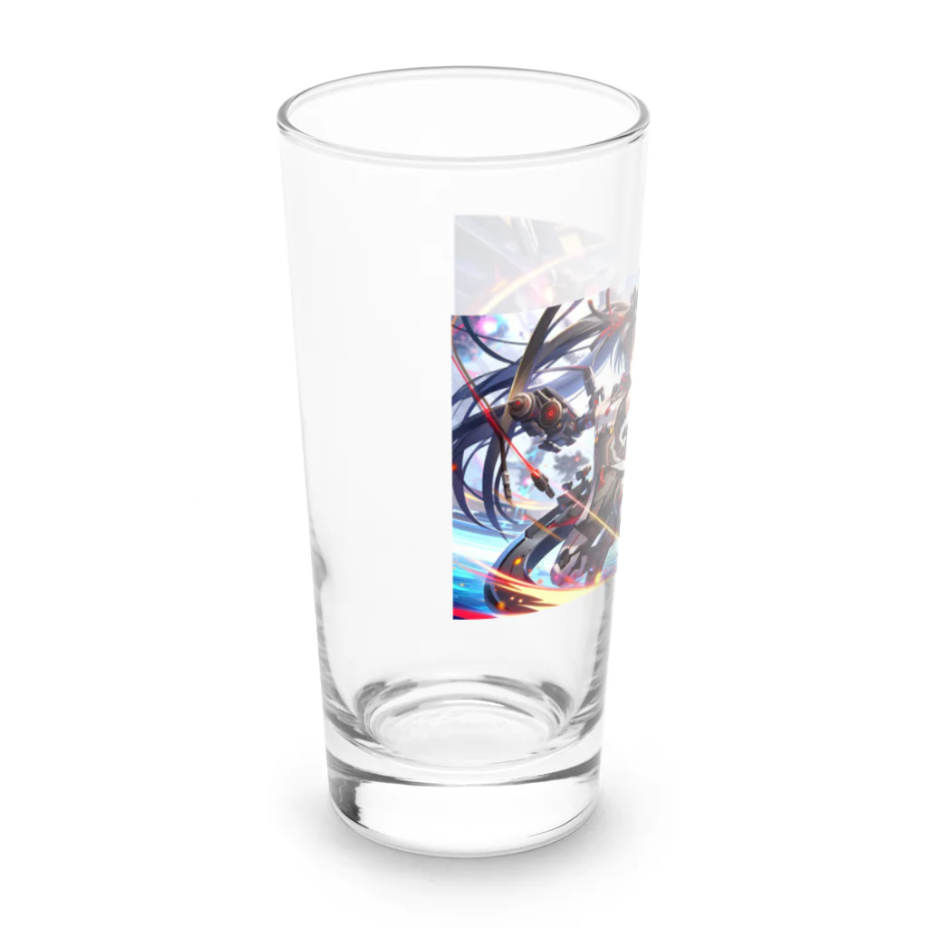 かわいい娘ショップのケモミミメカ少女 Long Sized Water Glass :left