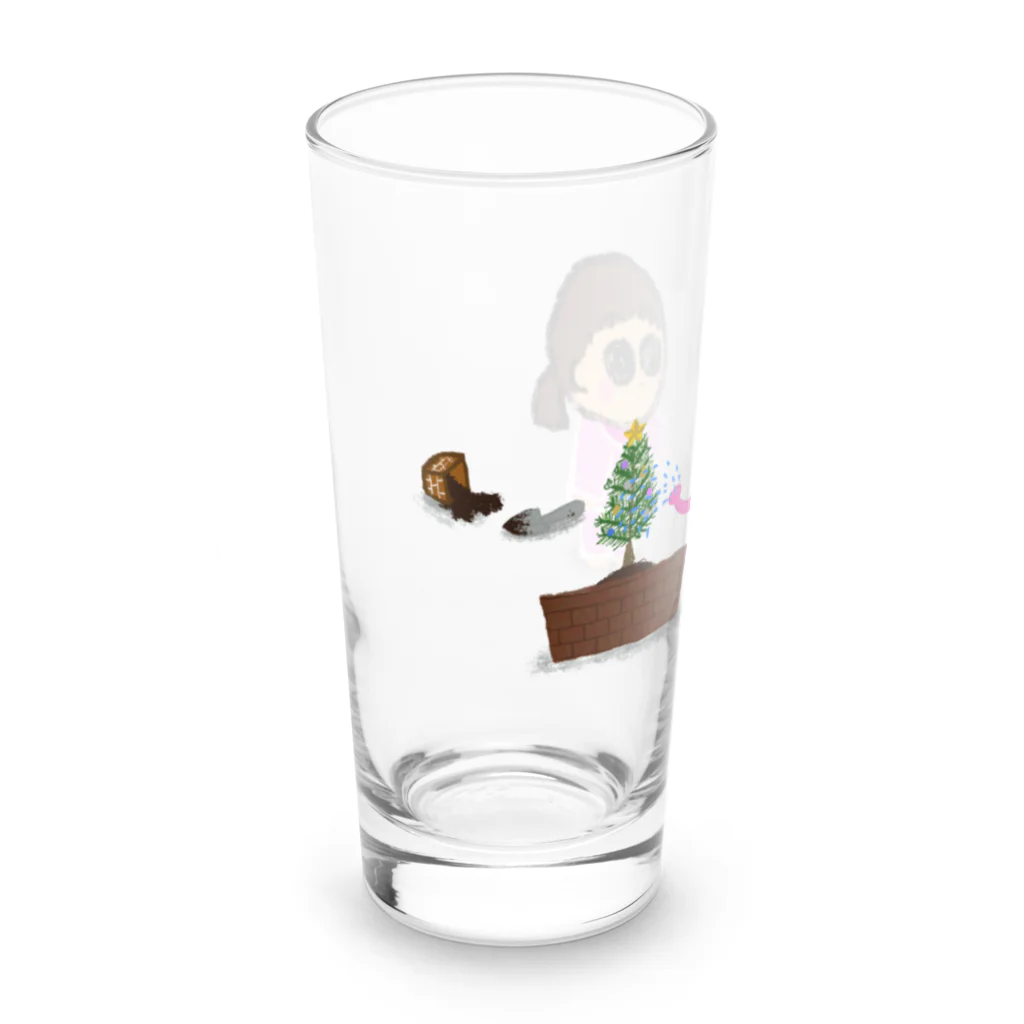 Dot-Takのハッピークリスマス！ Long Sized Water Glass :left