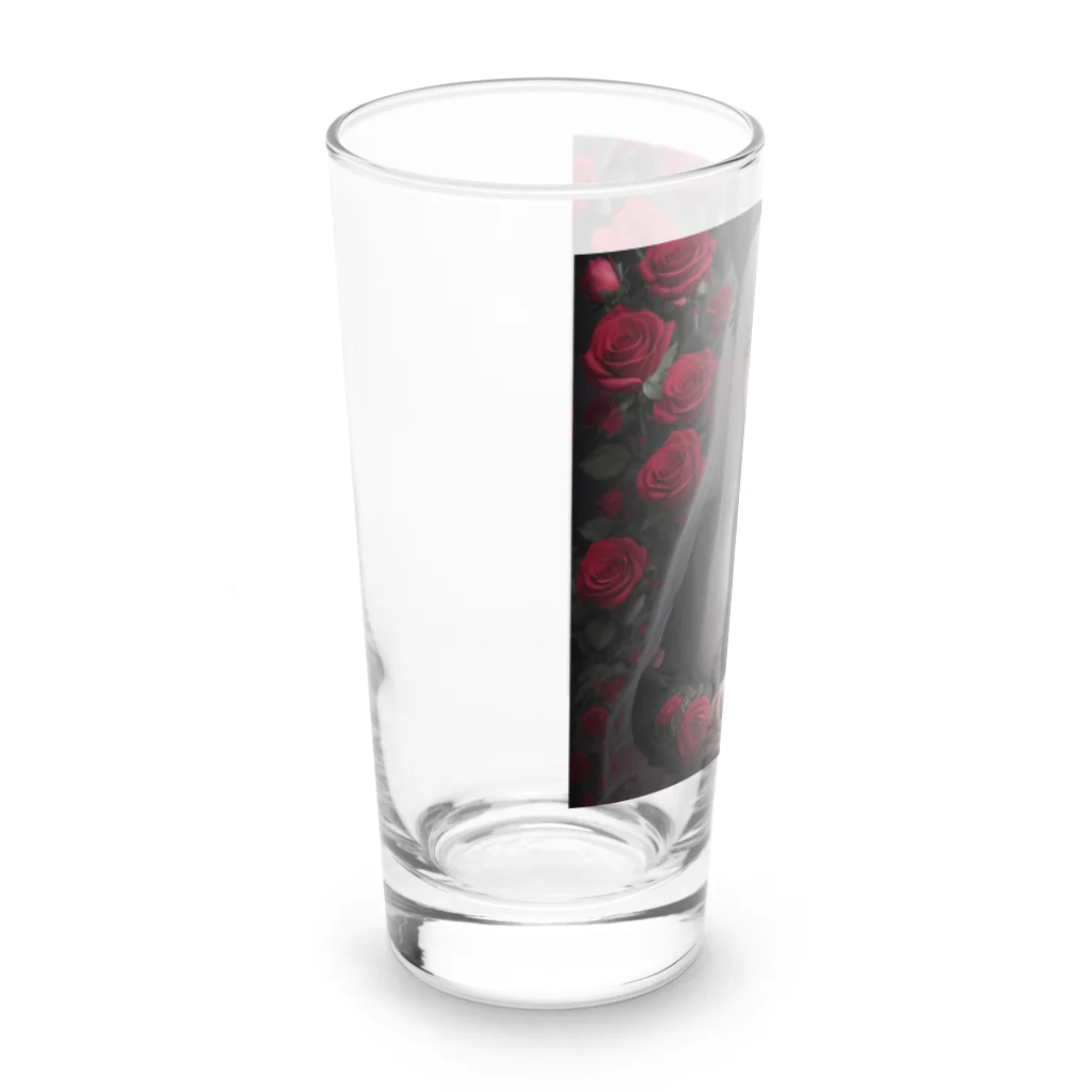 ZZRR12の「猛炎に舞う紅の猫耳守護者」 Long Sized Water Glass :left