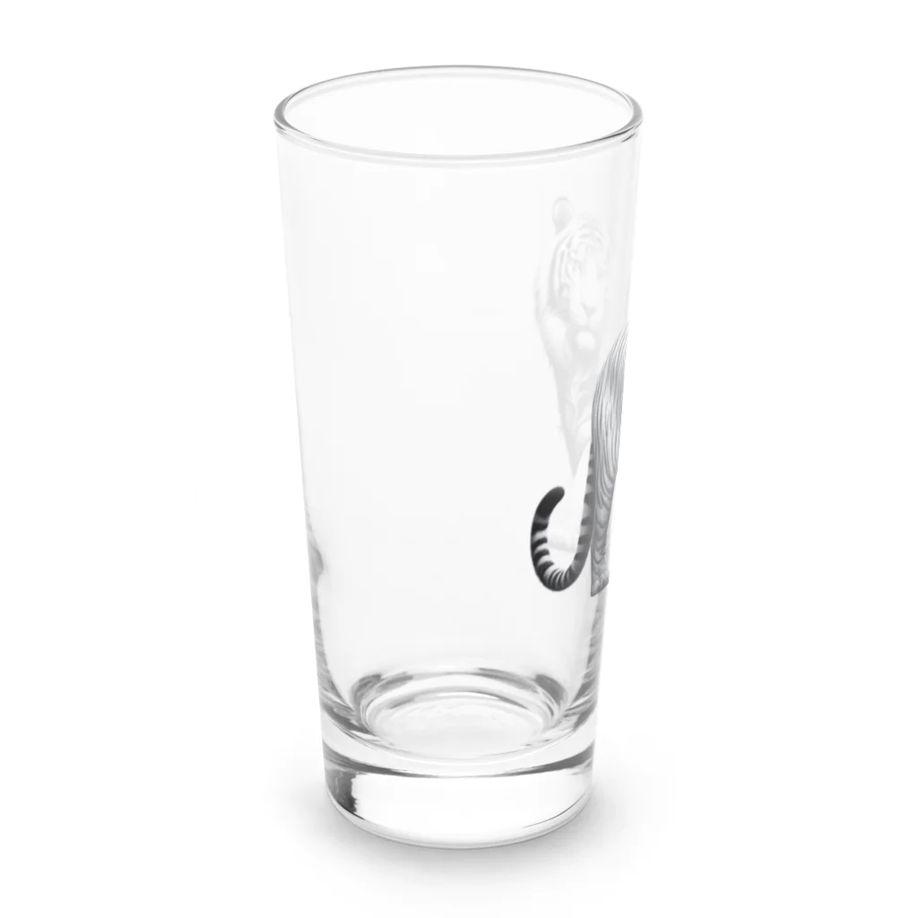 bui0000の幻獣　白虎 Long Sized Water Glass :left