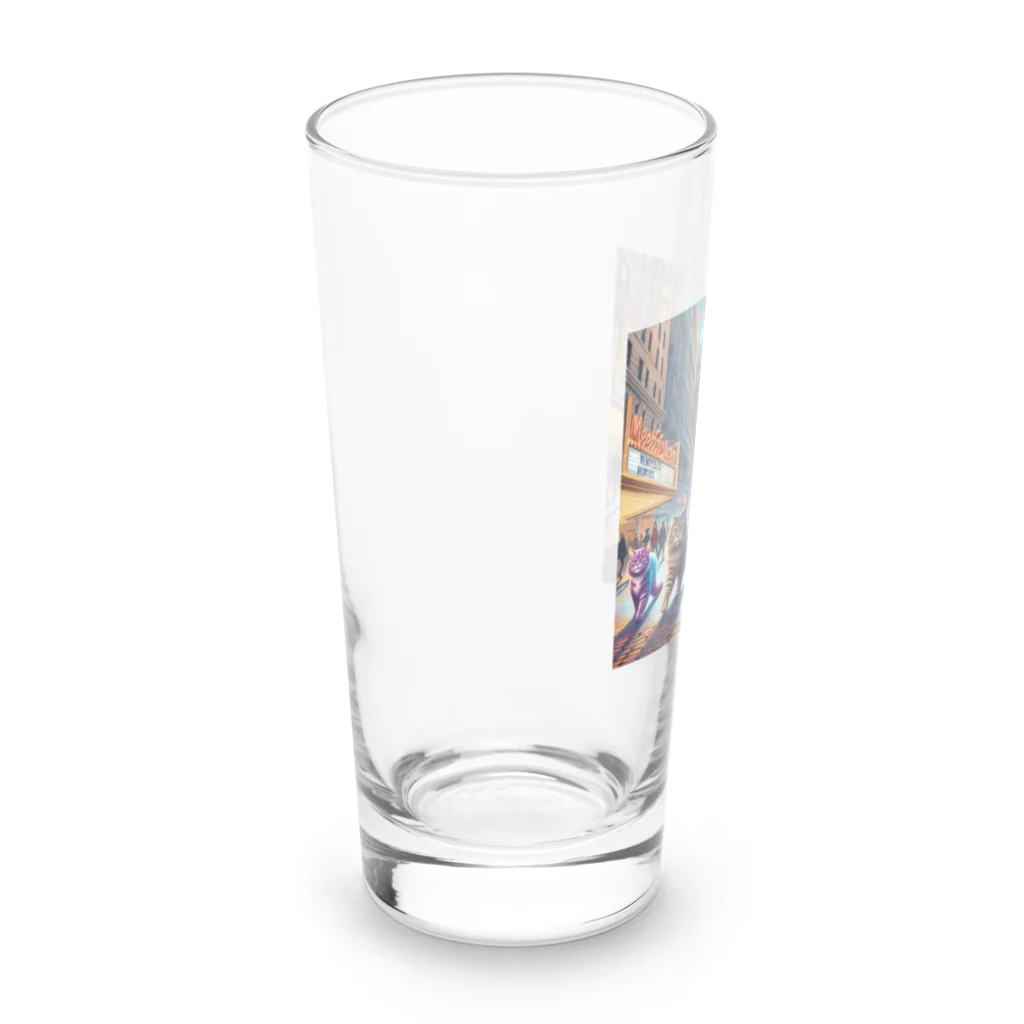 AI cats factoryのブロードウェイキャッツ Long Sized Water Glass :left