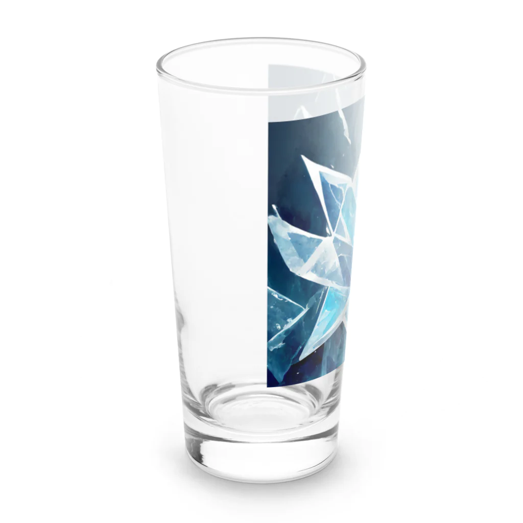 のんびりアート工房の氷のクリスタル Long Sized Water Glass :left