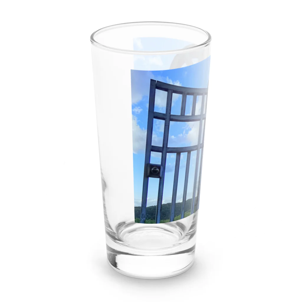 With Flowerのどこでも行けるドア Long Sized Water Glass :left