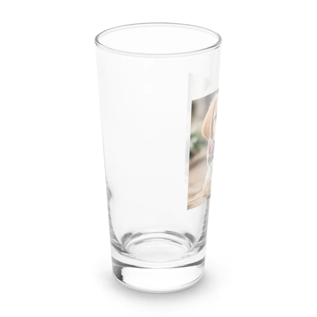 KONMORI_Chanのかわいい子猫と子犬 Long Sized Water Glass :left