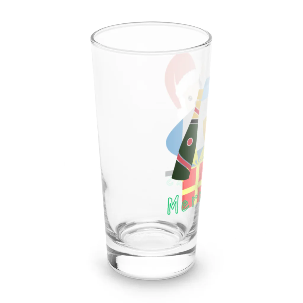 FRENCHIEのクリスマスの夜はシンデレラの気分になるフレブル🍾 Long Sized Water Glass :left