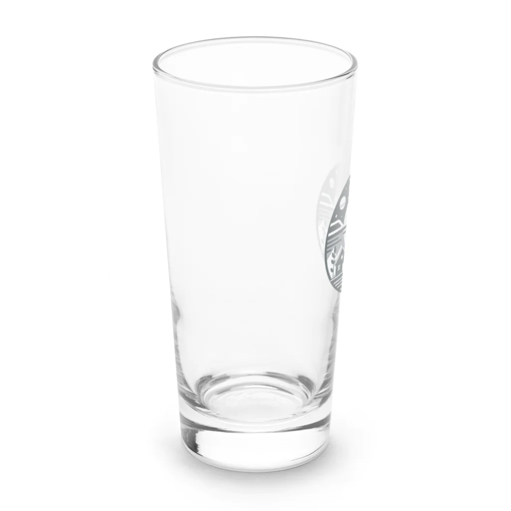 姫とすずり。の月明かりの下の湖 Long Sized Water Glass :left