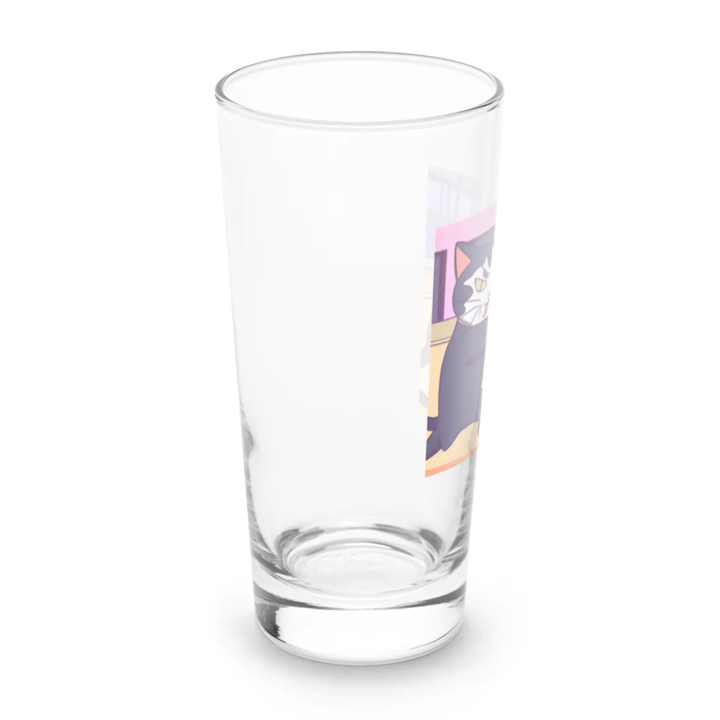 ブギーズのタイマン猫 Long Sized Water Glass :left