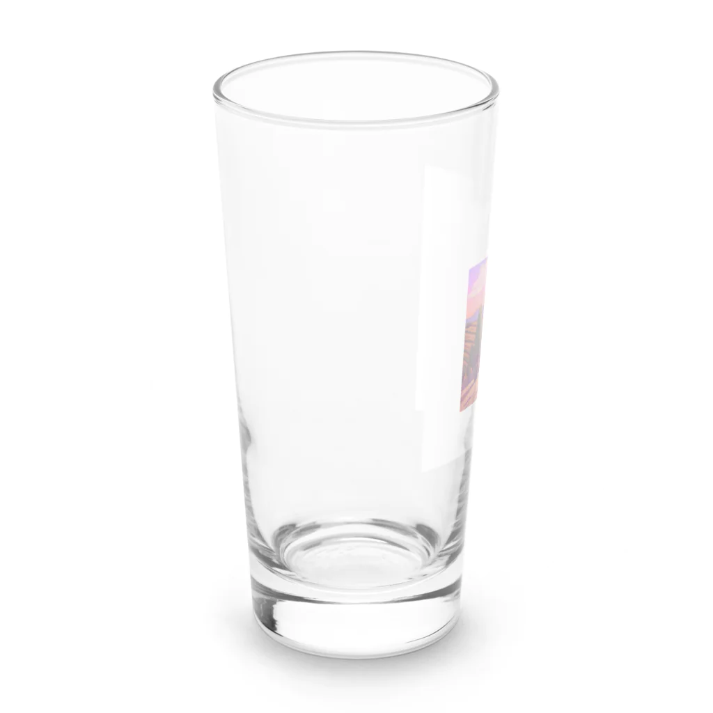 ウィリーの雑貨屋さんのトスカーナの黄昏 Long Sized Water Glass :left