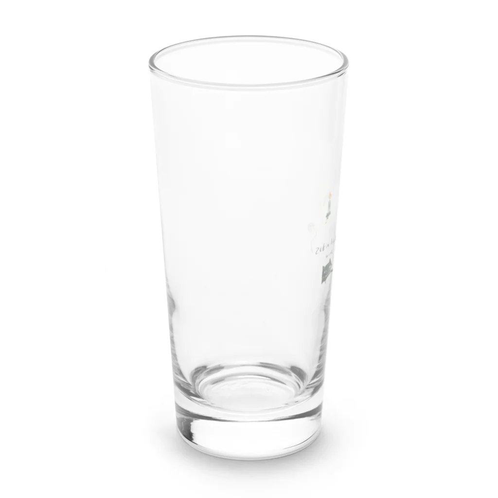 魔法の世界～ずきん～のずきんbabyと猫 Long Sized Water Glass :left