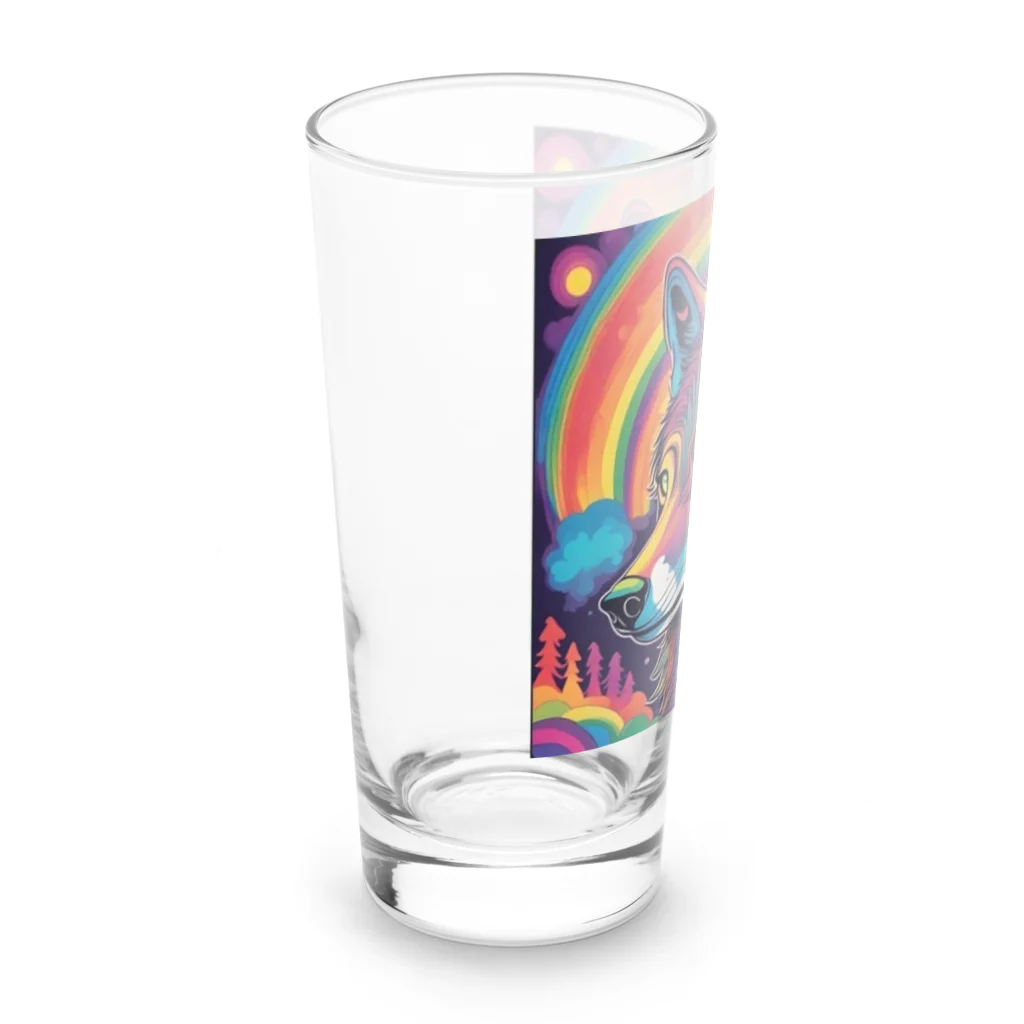 shop.ycのユメウルフ Long Sized Water Glass :left