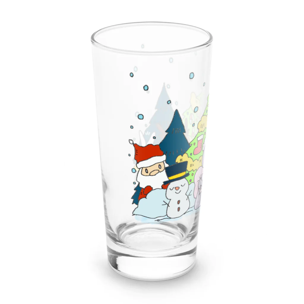 ブッディズムのほーはいさんクリスマス Long Sized Water Glass :left