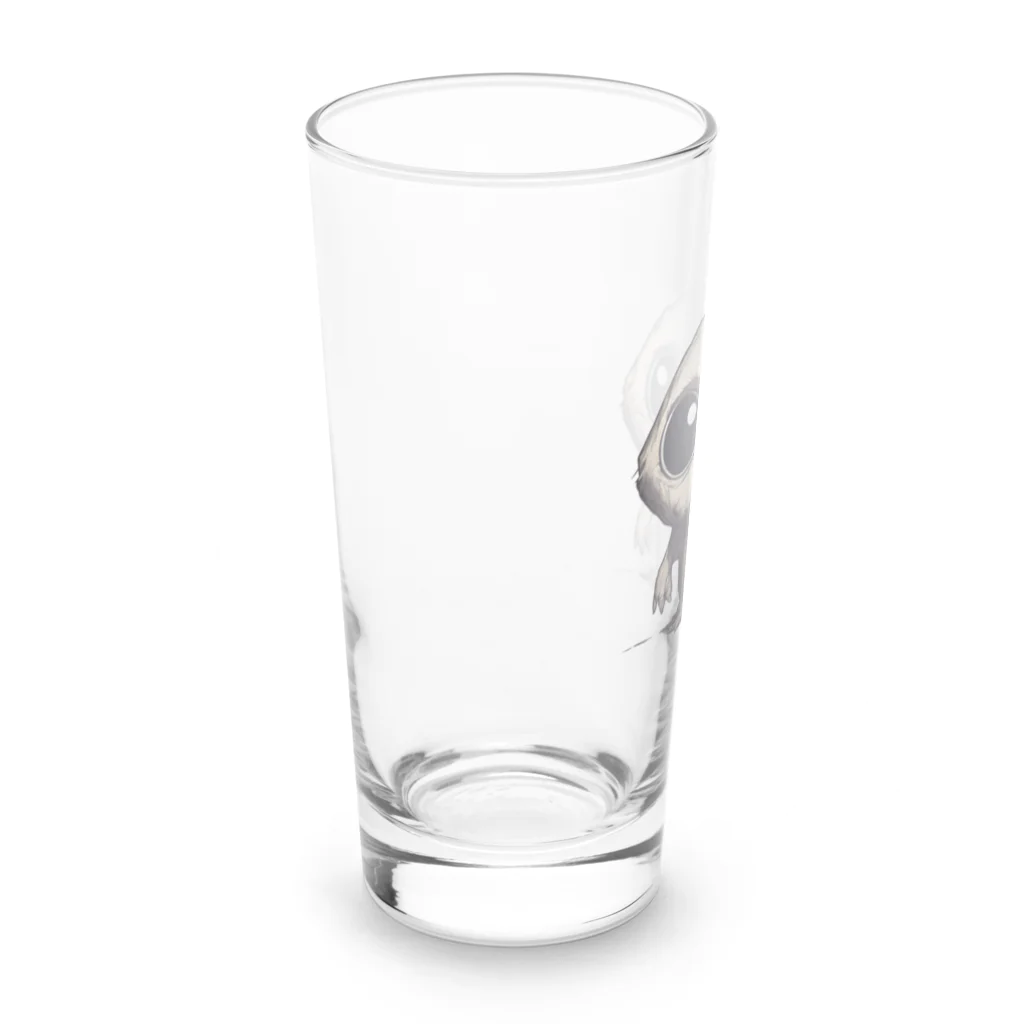 かわいい女の子とシュールな絵の擬態キノコ Long Sized Water Glass :left