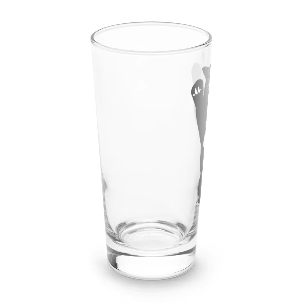 犬猫サロンぷらすのツキノワネコ Long Sized Water Glass :left