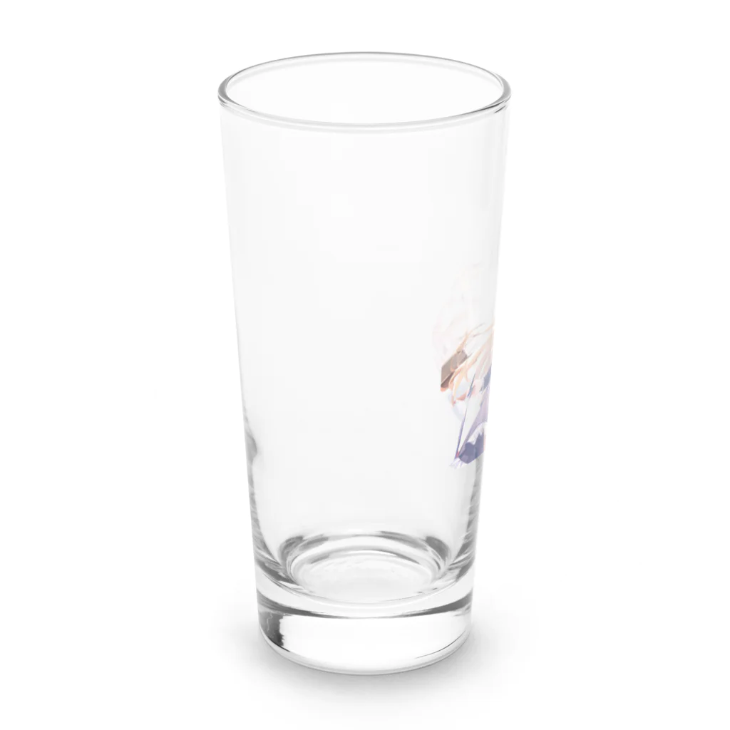 かわいい女の子とシュールな絵のアリスマーガレットちゃん Long Sized Water Glass :left