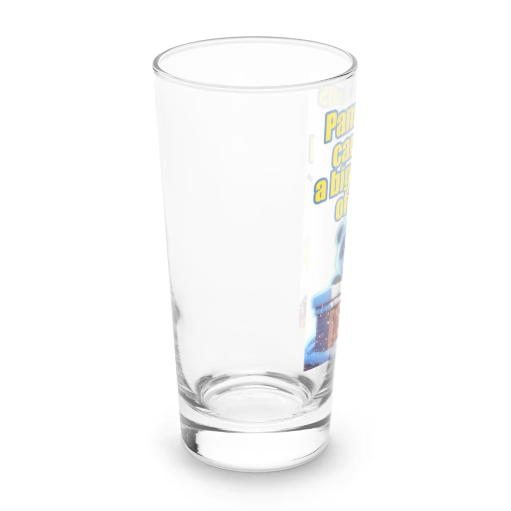 picassoの楽しいデザインショップのパンダクロース Long Sized Water Glass :left