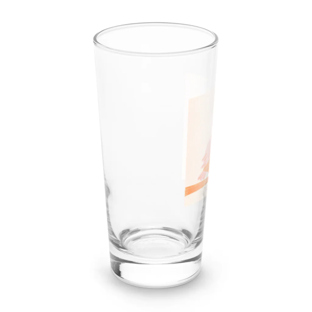 スプラッシュルークのかわいい小鳥のイラストグッズ Long Sized Water Glass :left