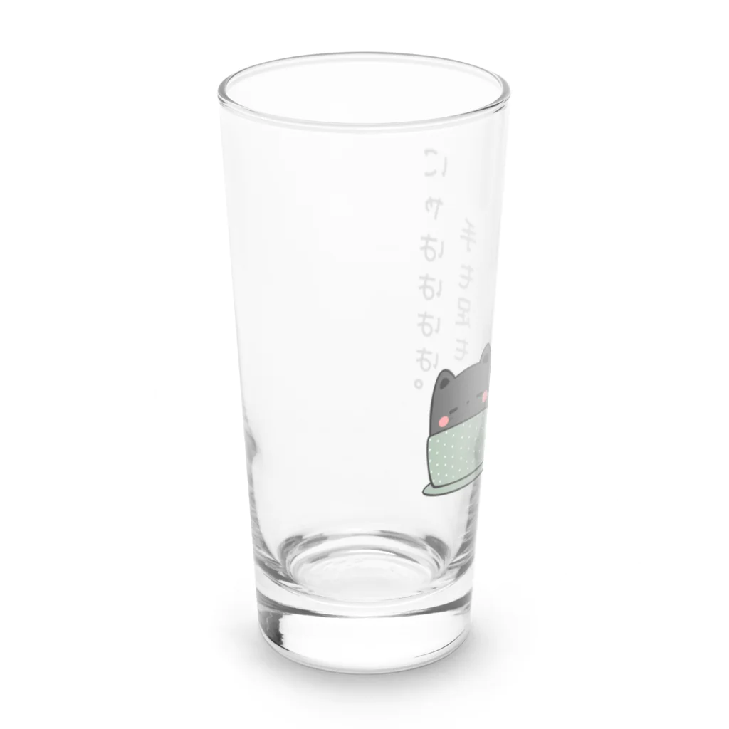 笑う犬のTシャツ屋さんの手も足も出ないネコ Long Sized Water Glass :left