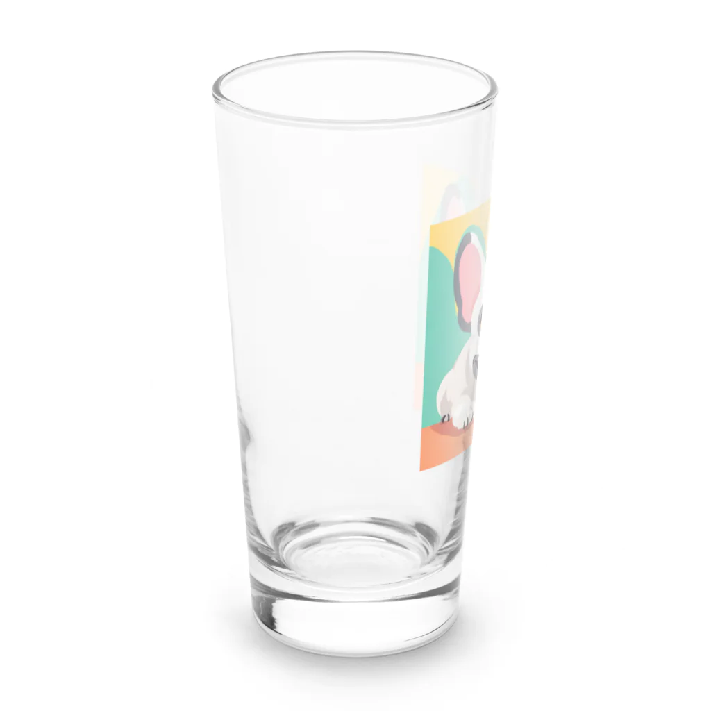 スプラッシュルークのフレンチブルドッグのイラストグッズ Long Sized Water Glass :left