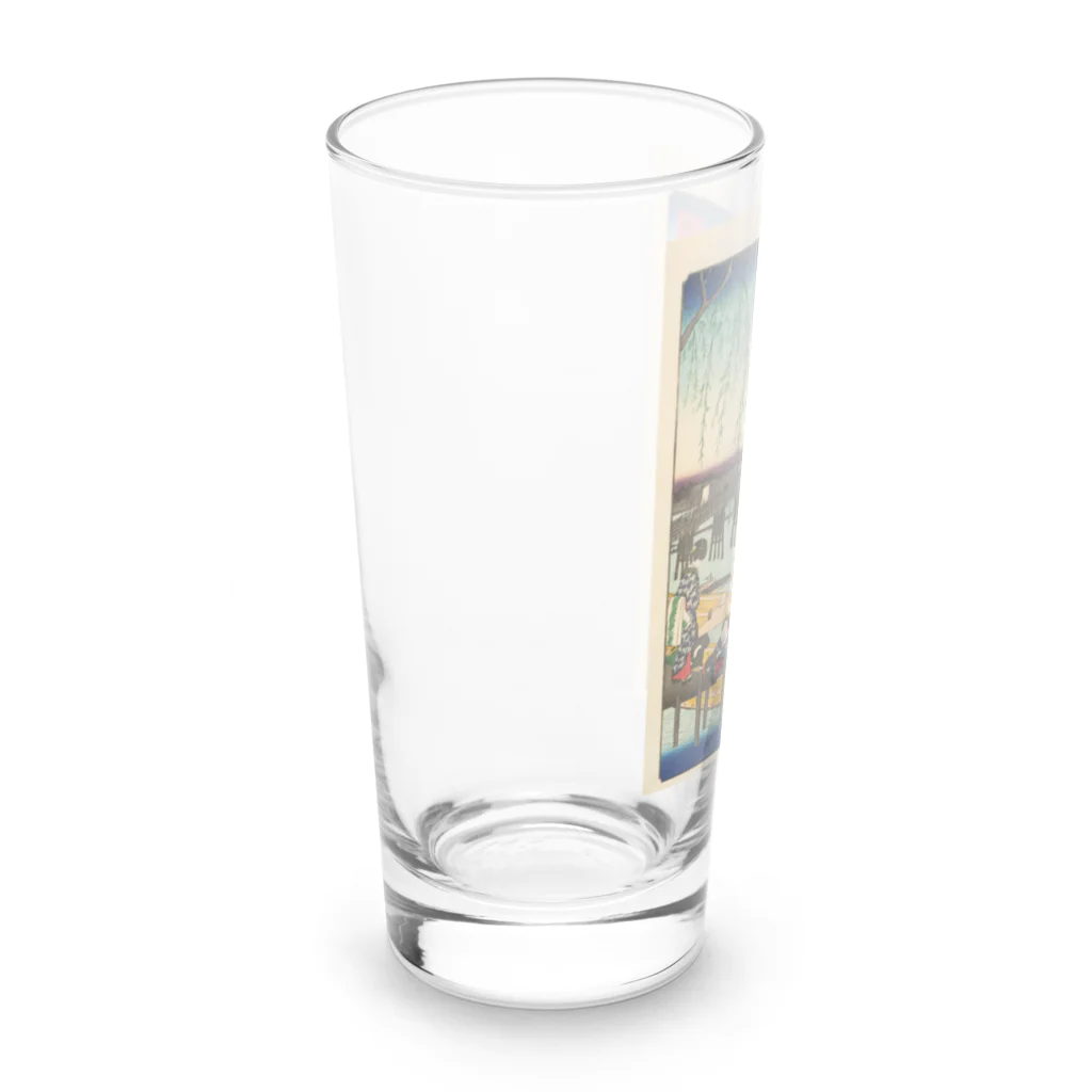 浮世絵屋の広重「冨二三十六景⑥　東都両ごく」歌川広重の浮世絵 Long Sized Water Glass :left