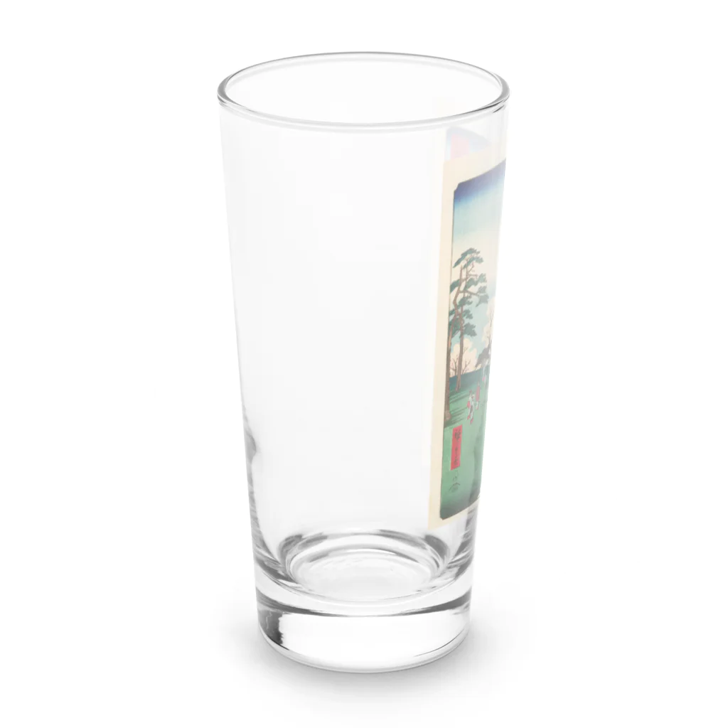 浮世絵屋の広重「冨二三十六景⑧　東都あすか山」歌川広重の浮世絵 Long Sized Water Glass :left