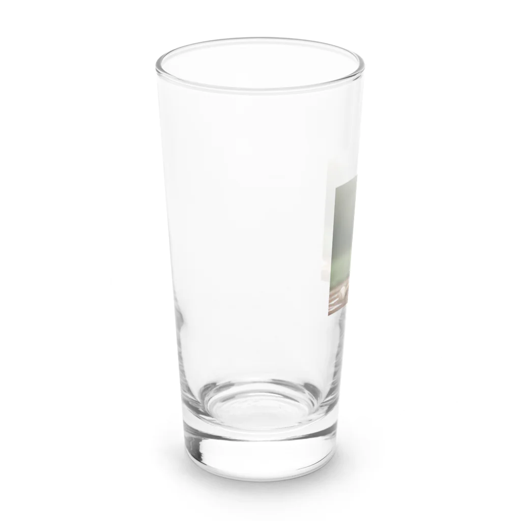 みりんちゃんショップの野球好きのコーイケルホンディエ Long Sized Water Glass :left