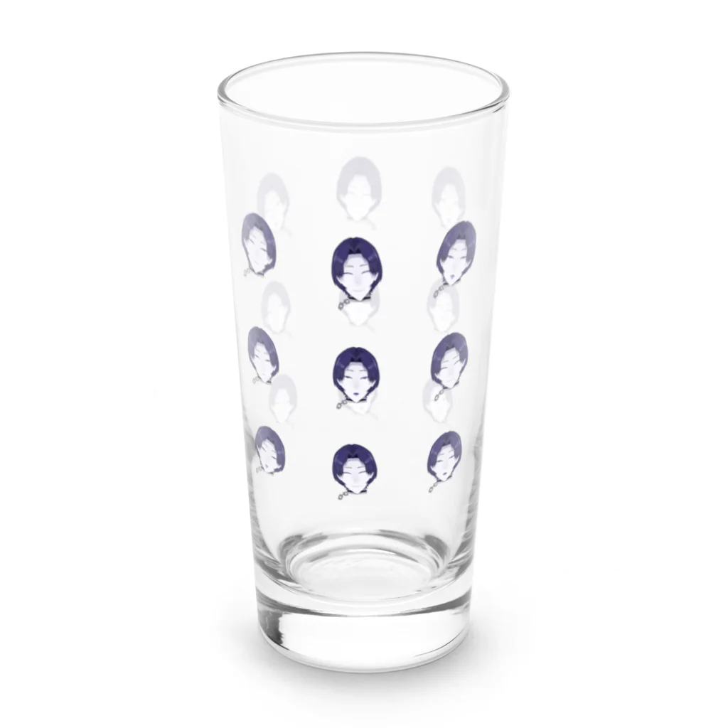 犯人(新ビジュ)(バーチャルYouTuber)の犯人さん激推し！ Long Sized Water Glass :left