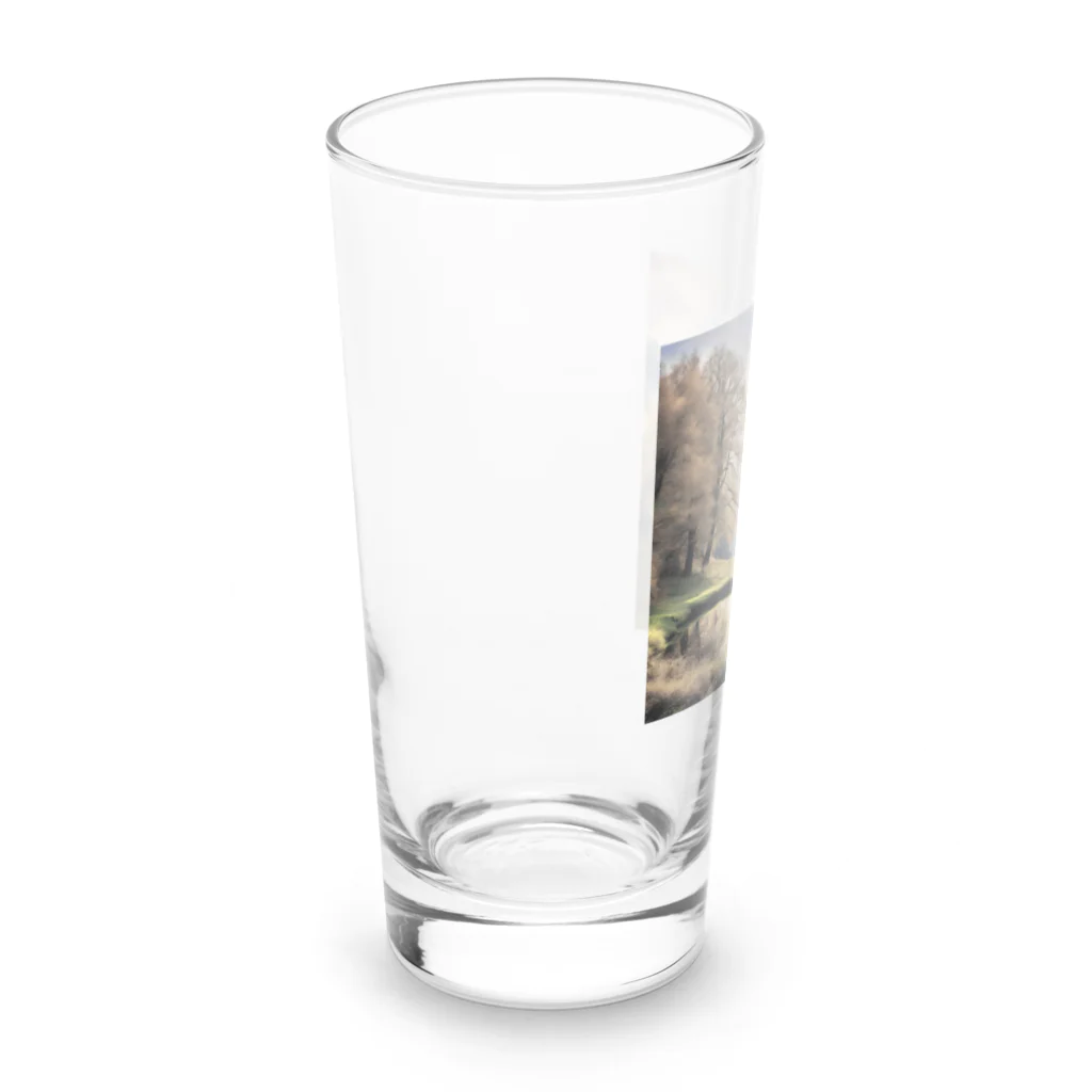 maikoのショップの静かな川辺の風景 Long Sized Water Glass :left