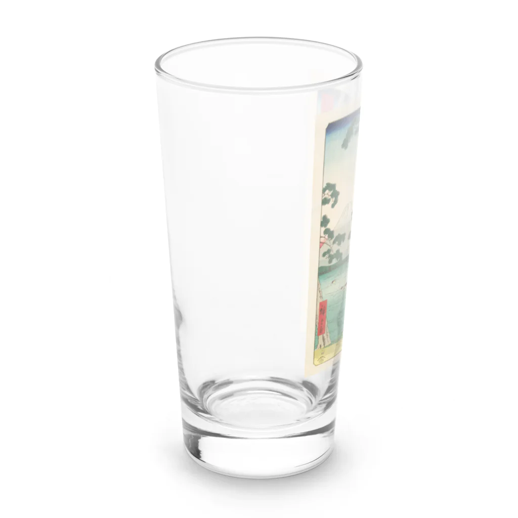 浮世絵屋の広重「冨二三十六景㉕　東海堂左り不二」歌川広重の浮世絵 Long Sized Water Glass :left