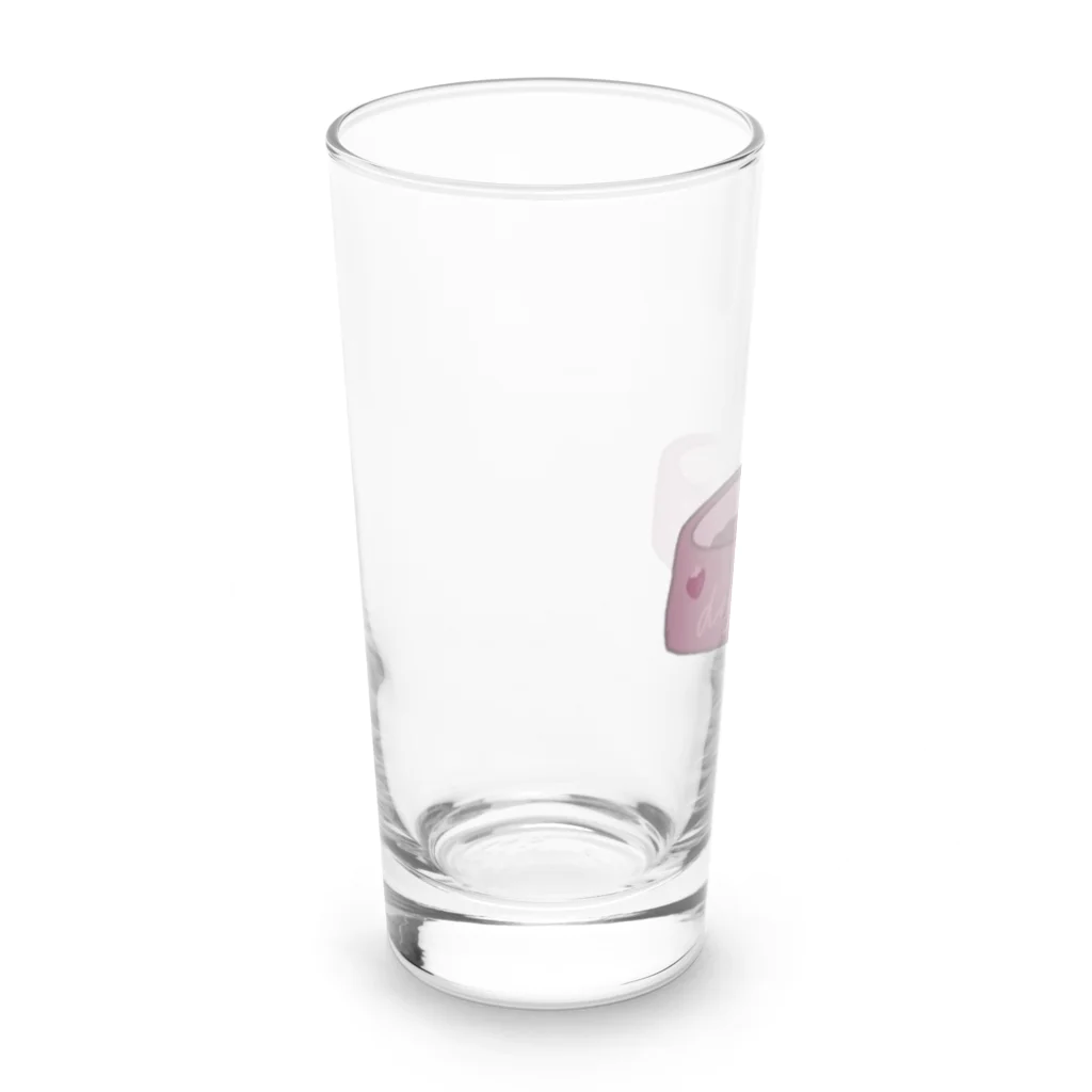 feee.co/フィー子(マーメイド)のdog food/ドッグフード(スモーキーピンクのお皿) Long Sized Water Glass :left