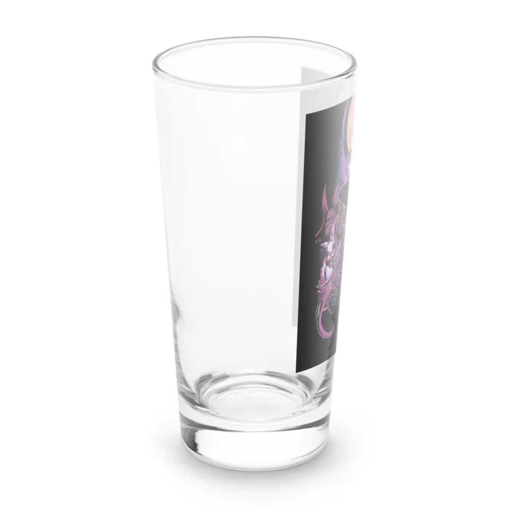 ビューティフルハードコアイラストレーション-DESIGN STOREのダークメルヘン-魔女の世界01 Long Sized Water Glass :left