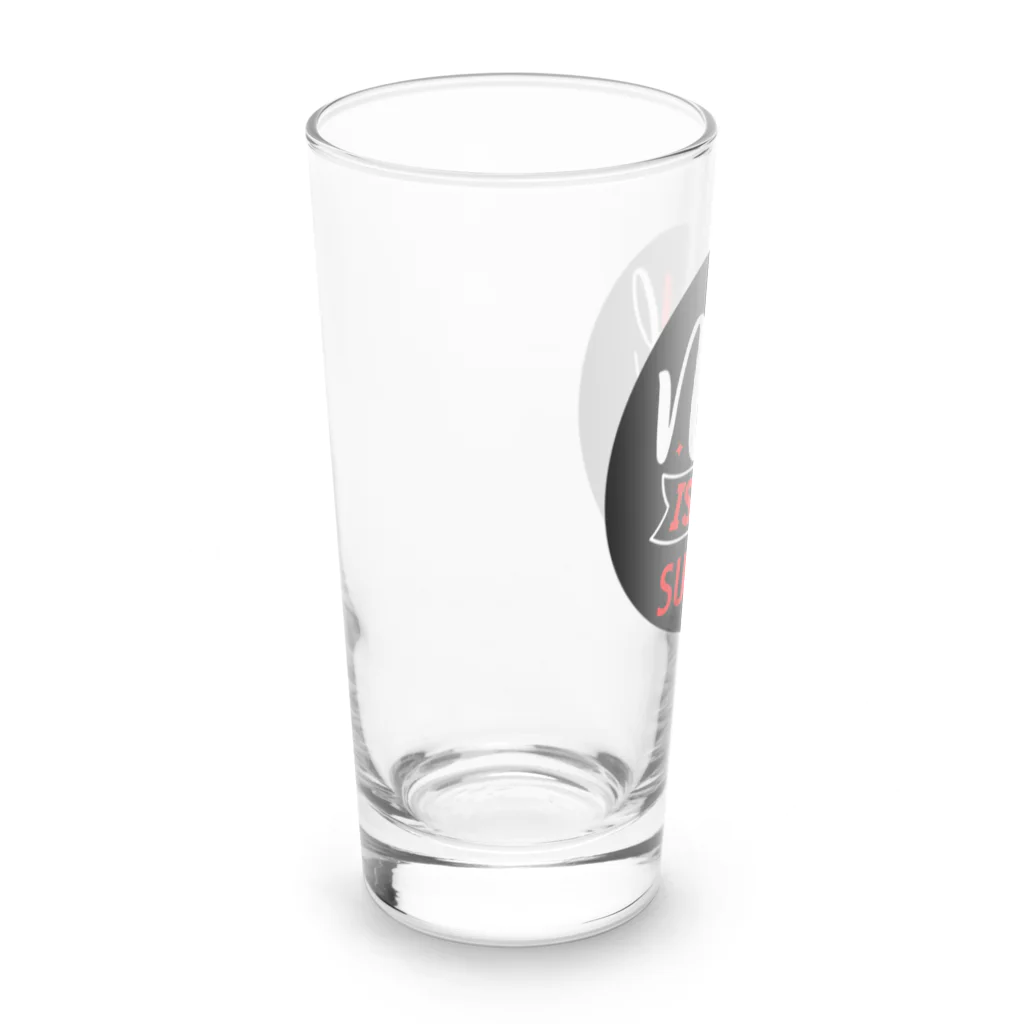 ポンキチはうすの大切なもの、それは「寿司と愛」 Long Sized Water Glass :left