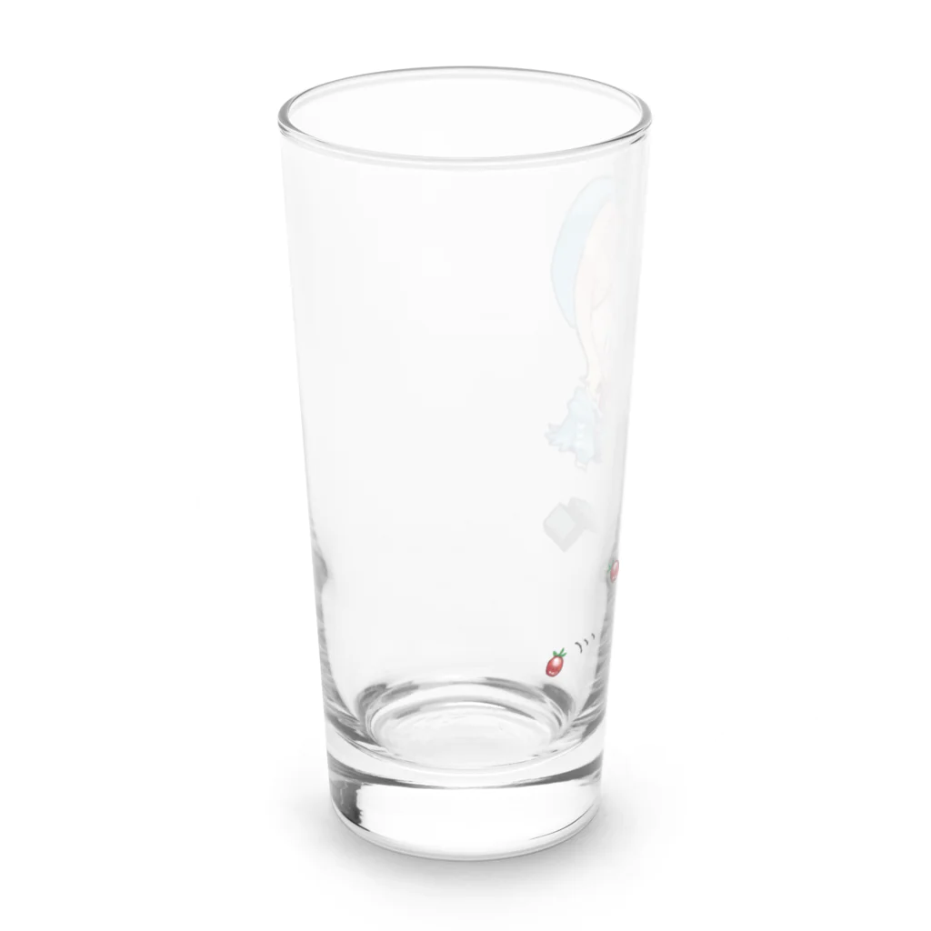 usabit.のぐっず屋さんのトマトぶちまけにゃこ師匠 Long Sized Water Glass :left