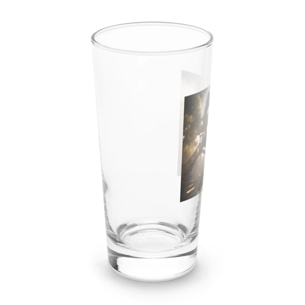 AI Imaginationのツリーハウスのイラストグッズ Long Sized Water Glass :left