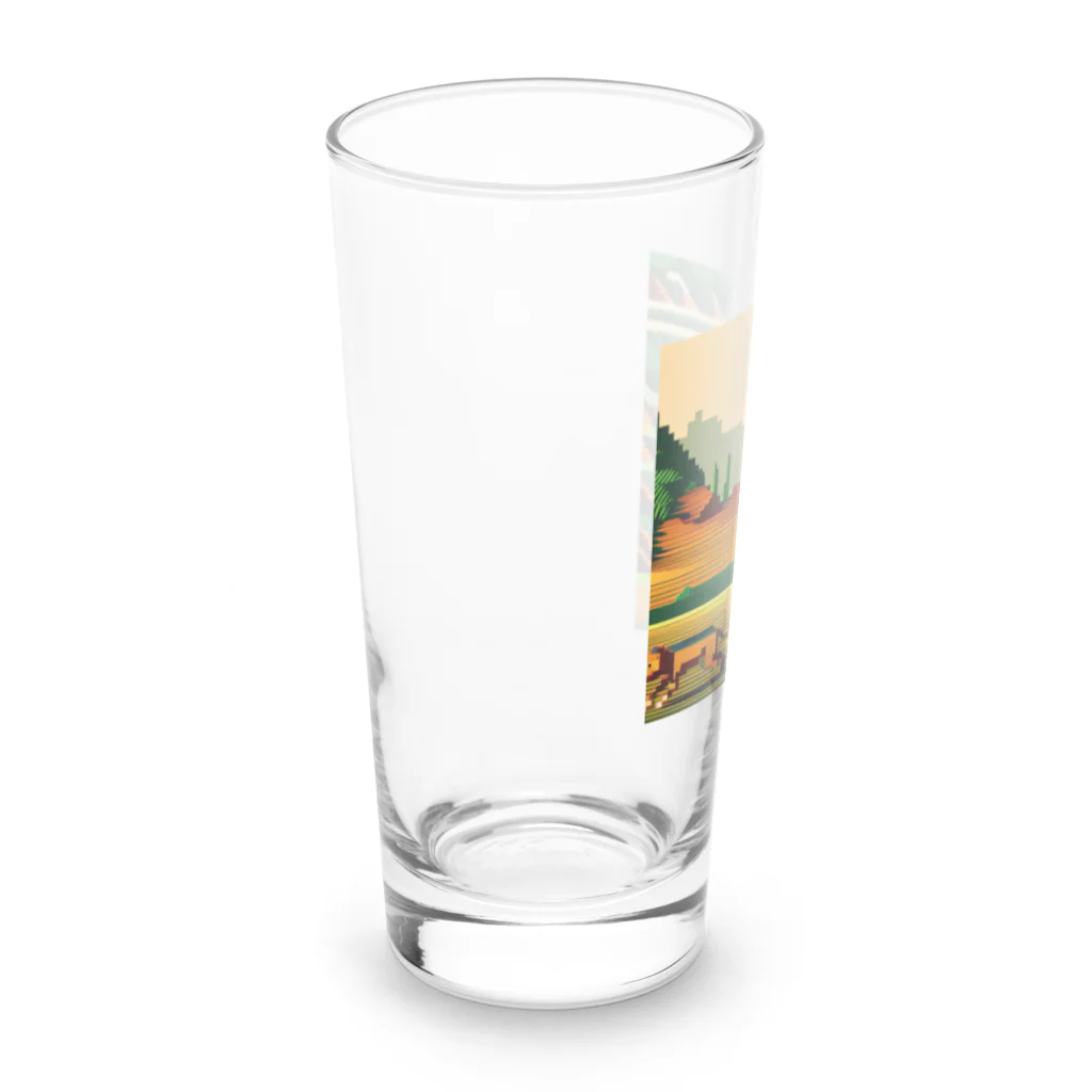 lallypipiのドット柄の世界「野生の王国」グッズ Long Sized Water Glass :left