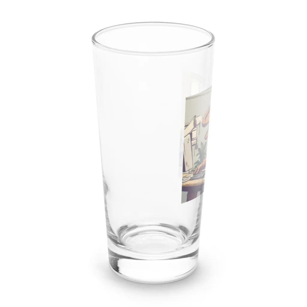 kenshopの働く恐竜 Long Sized Water Glass :left