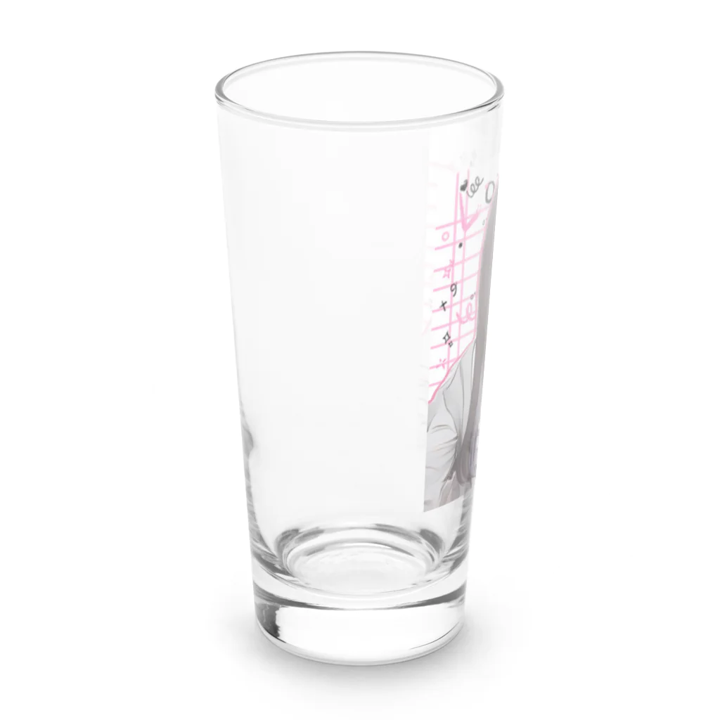 neko_28のスカイブルーの主 Long Sized Water Glass :left